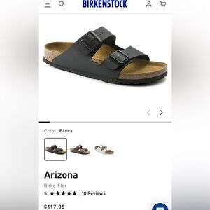 Birkenstock Black Arizona Sandals